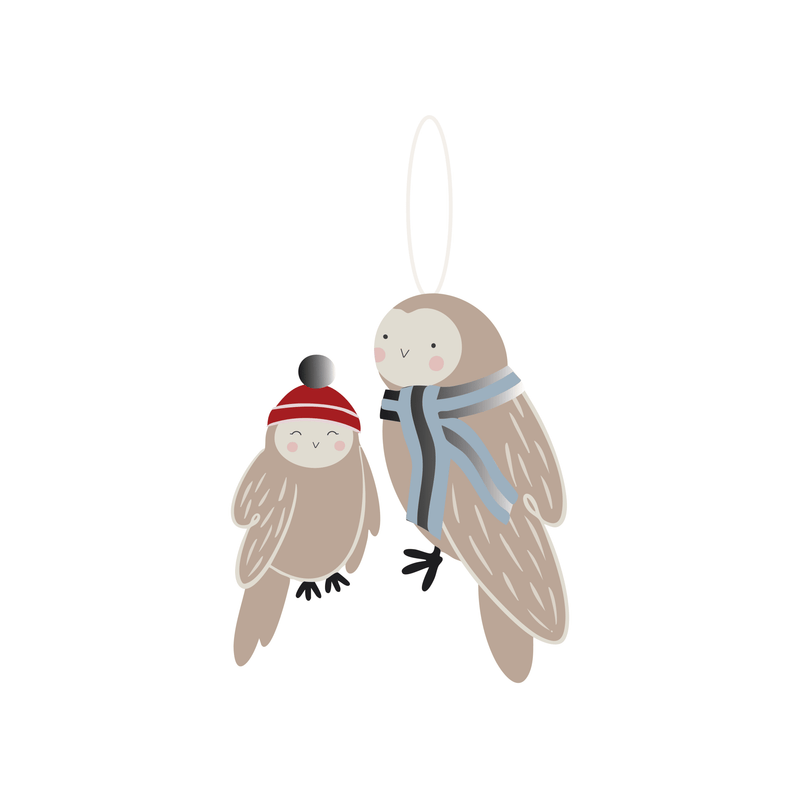 Avery Row - Christmas Tree Decoration Single Owls Home & Kitchen