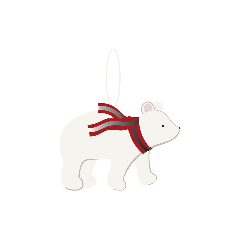 Avery Row - Christmas Tree Decoration Single Polar Bear Home & Kitchen