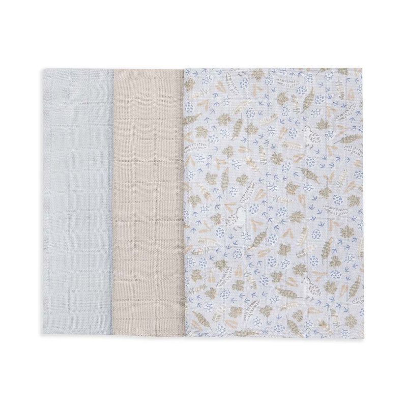 Avery Row - Muslin Squares - Set of 3 Nature Trail Mother & Baby