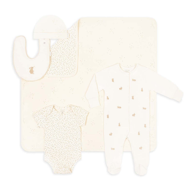Avery Row - New Baby Starter Set 0 - 3m Bunnies / Daisy Meadow Apparel & Accessories