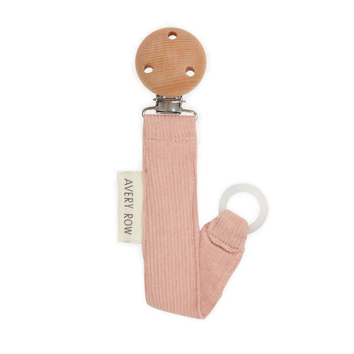 Avery Row - Pacifier clip Pink Corduroy Mother & Baby