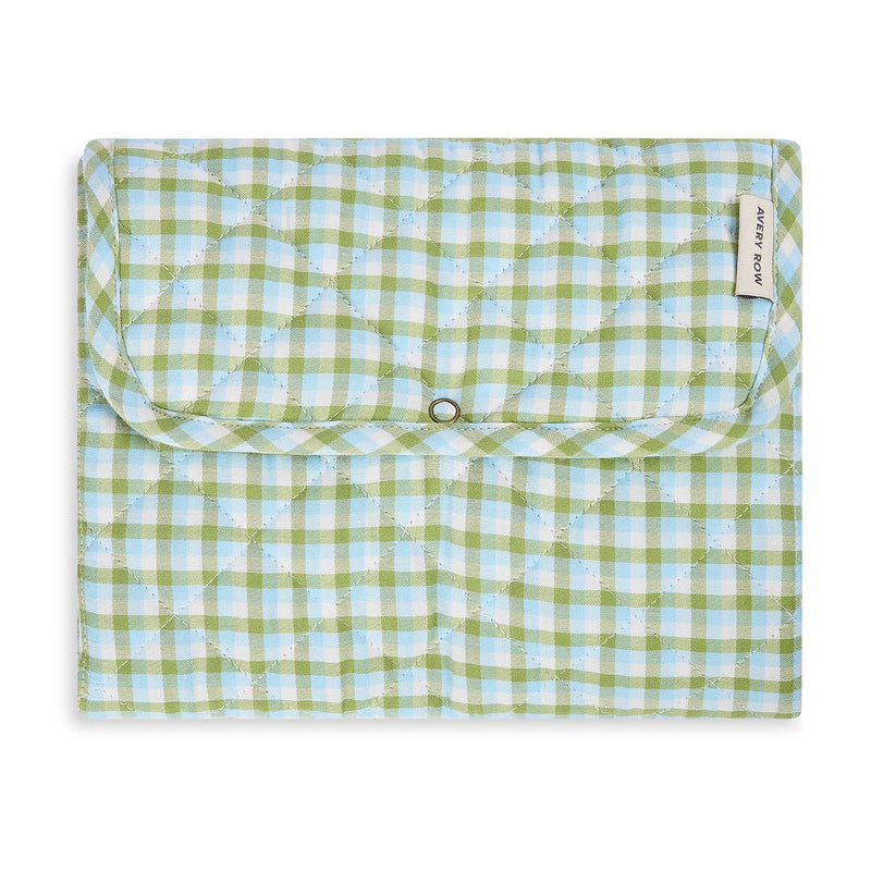 Avery Row - Travel Changing Mat Greenhouse Gingham Mother & Baby