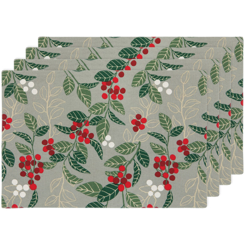 Now Designs by Danica - Merry Berry Christmas Placemat Set of 4