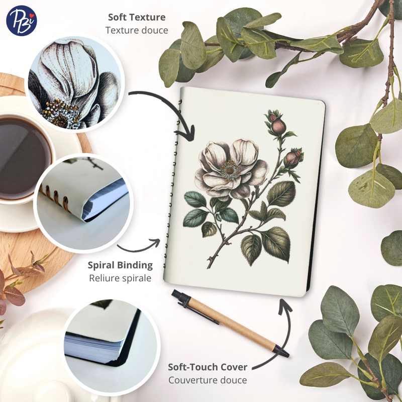 NOTEBOOK-BOTANICAL FLOWER