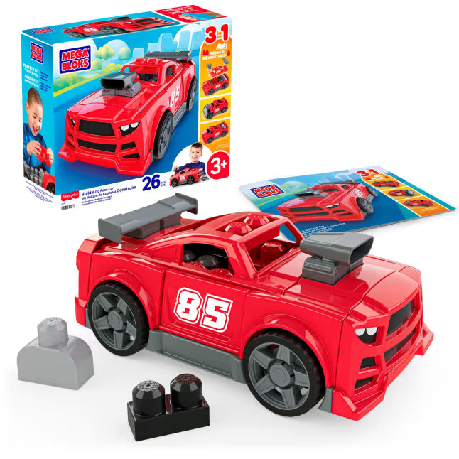 Mattel - MEGA BLOKS - BUILD & GO RACE CAR