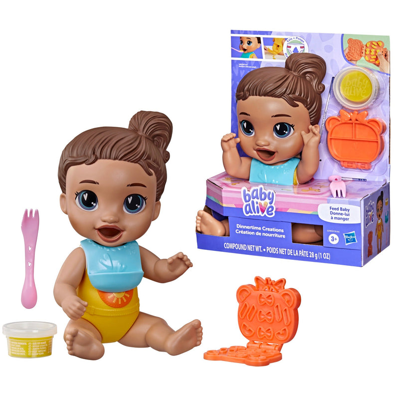 Baby Alive - Dinnertime Creations - Brown Hair Toys & Games