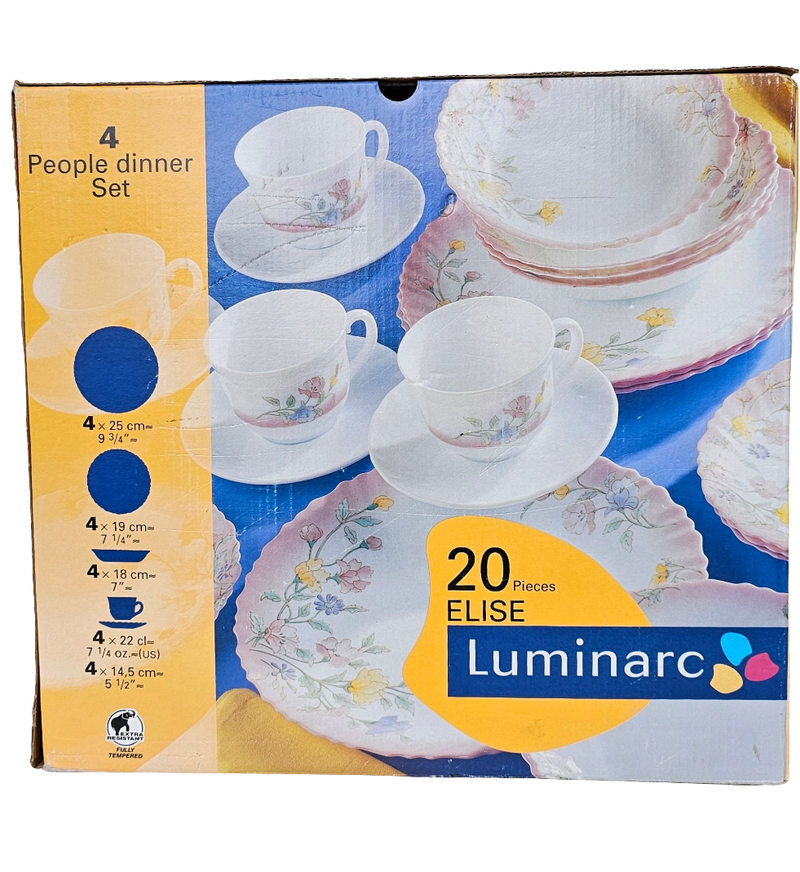 Luminarc - Elise - Dinnerware Set, 20 Pieces