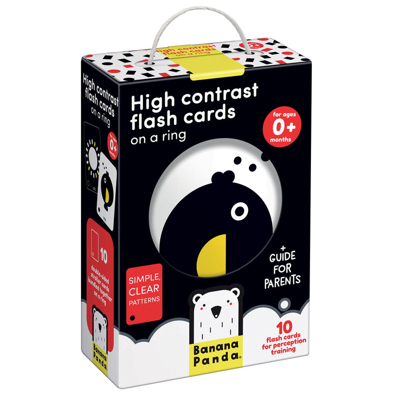 Banana Panda - High Contrast - Flash Cards On A Ring (0 m+) Mother & Baby