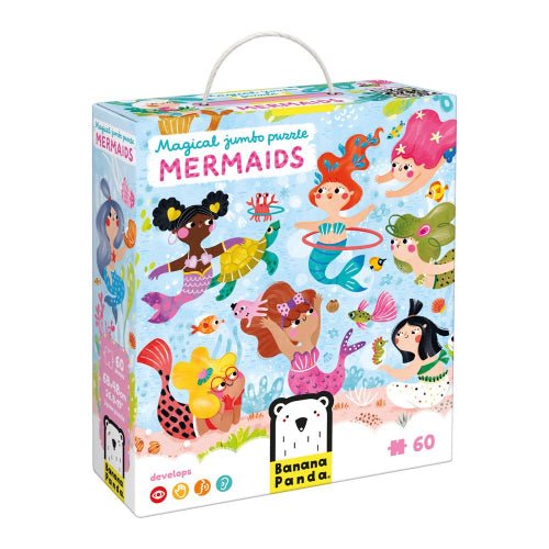 BANANA PANDA - MAGICAL JUMBO - 60pc PUZZLE MERMAIDS (4+) Games & Toys