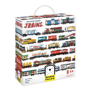 BANANA PANDA - MIX and MATCH - TRAINS 54pc PUZZLE (5+) Games & Toys