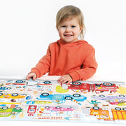 BANANA PANDA - MOTO JUMBO - 40pc PUZZLE CARS (3+) Games & Toys