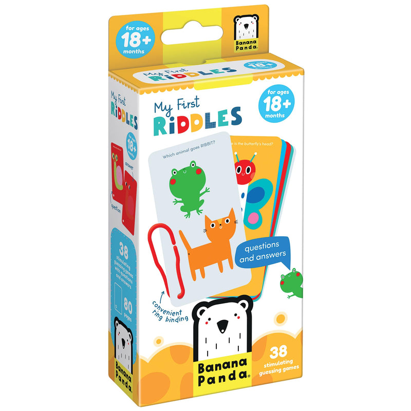 BANANA PANDA - MY FIRST RIDDLES - RING - BOOK - 80pg (18m+) Games & Toys
