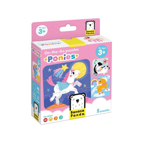 BANANA PANDA - ON - THE - GO - 45pc PUZZLE - PONIES (3+) Games & Toys