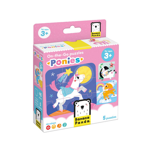BANANA PANDA - ON - THE - GO - 45pc PUZZLE - PONIES (3+) Games & Toys
