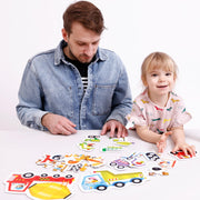 BANANA PANDA - PROGRESSIVE PUZZLES - VEHICLES 33pc PUZZLE (2+) Games & Toys