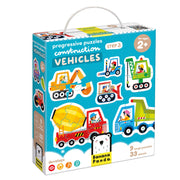 BANANA PANDA - PROGRESSIVE PUZZLES - VEHICLES 33pc PUZZLE (2+) Games & Toys