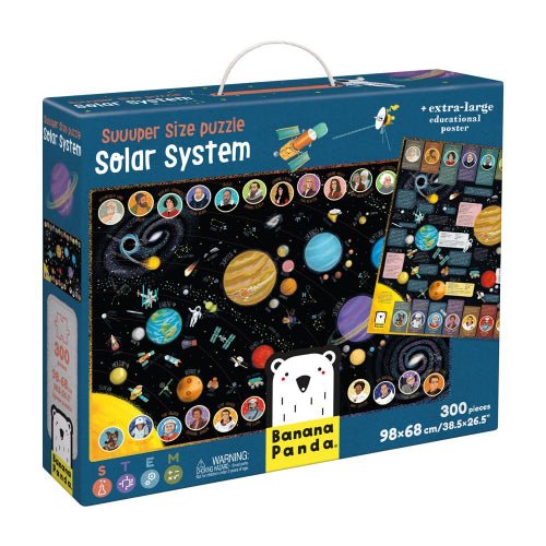 BANANA PANDA - SUUUPER SIZE - 300pc PUZZLE SOLAR SYSTEM (7+) Games & Toys