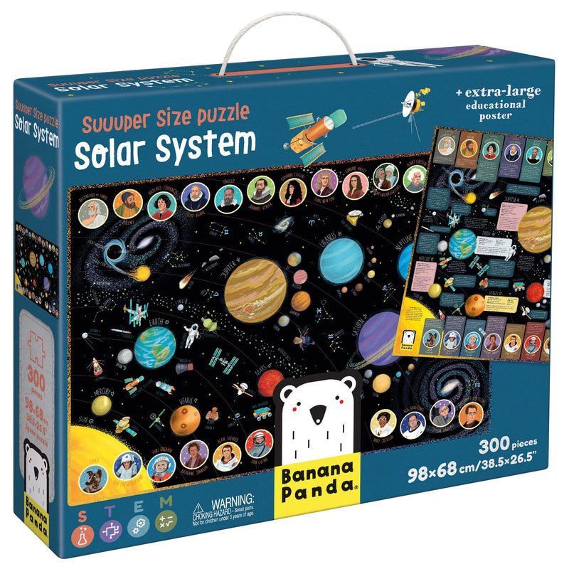 BANANA PANDA - SUUUPER SIZE - 300pc PUZZLE SOLAR SYSTEM (7+) Games & Toys