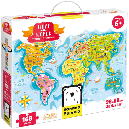 BANANA PANDA - WHAT in the WORLD - 168pc PUZZLE YOUNG EXPLORERS (6+) Games & Toys