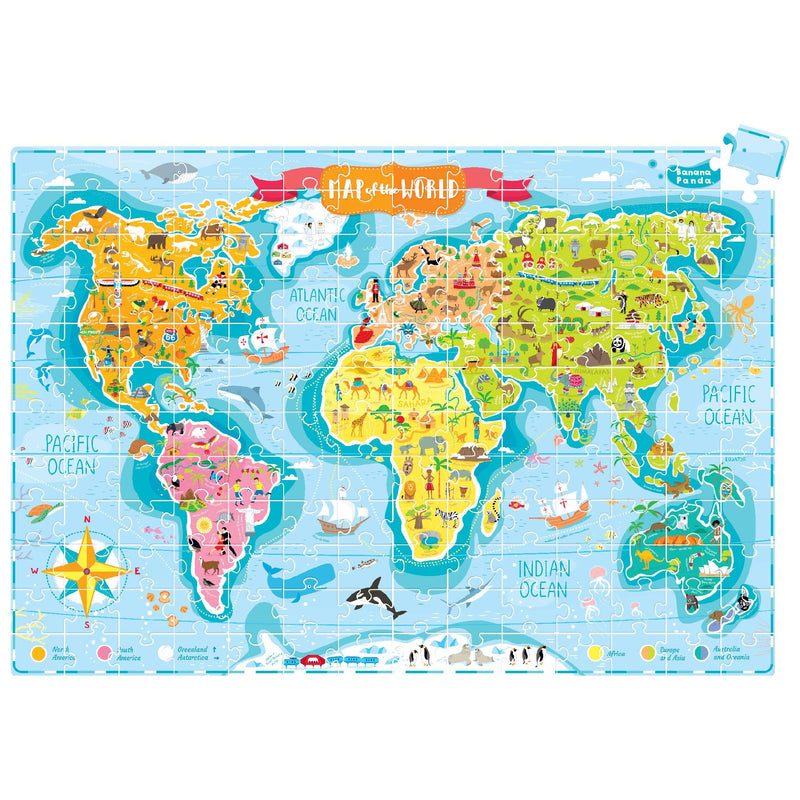 BANANA PANDA - WHAT in the WORLD - 168pc PUZZLE YOUNG EXPLORERS (6+) Games & Toys