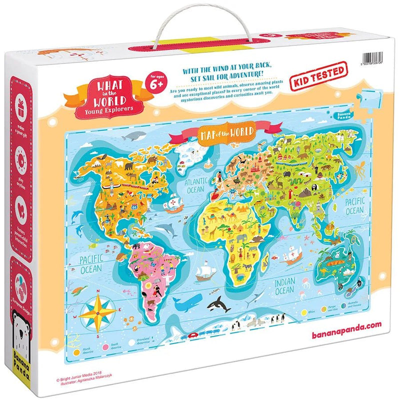 BANANA PANDA - WHAT in the WORLD - 168pc PUZZLE YOUNG EXPLORERS (6+) Games & Toys