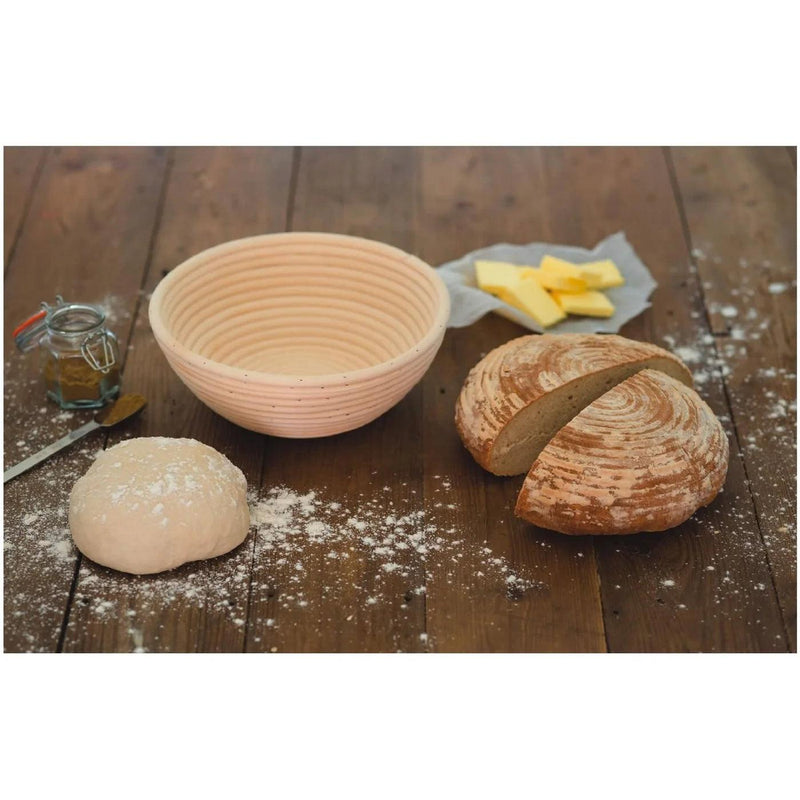Banneton - EDDINGTONS – Natural Cane Proving Baskets Home & Kitchen Round Basket - 10 in