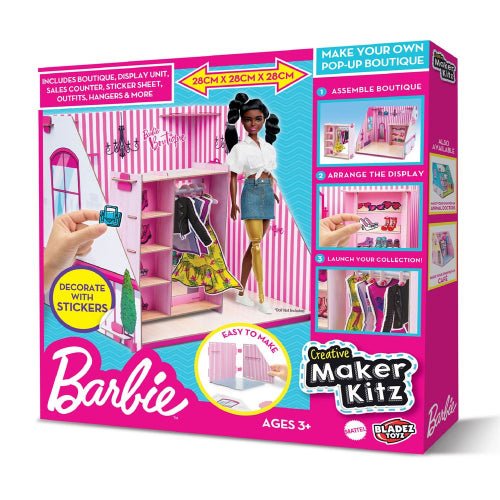 Barbie - CREATIVE MAKER KITZ MAKE YOUR OWN POP - UP BOUTIQUE Games & Toys
