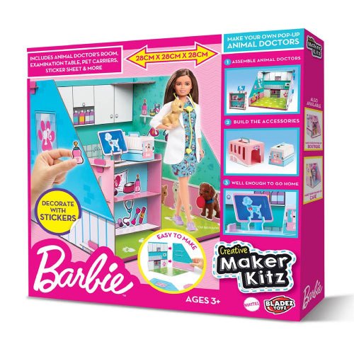 Barbie - MAKE YOUR OWN - POP - UP ANIMAL DOCTORS Games & Toys