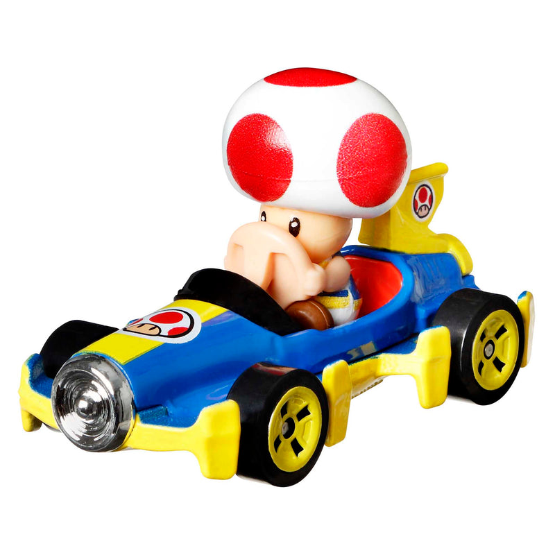 Hot Wheels - Mario Kart 1:64 Scale Die-Cast Vehicle - Toad - Product detail or play view 2