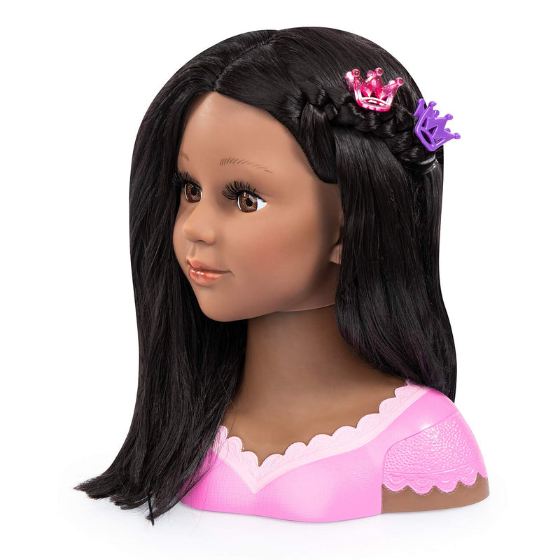 Bayer Design - CHARLENE SUPER MODEL - STYLING HEAD - DARK HAIR Games & Toys