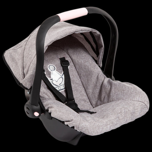 Bayer Design - DELUXE CAR SEAT WITH CANNOPY - GREY WITH CROWN Games & Toys