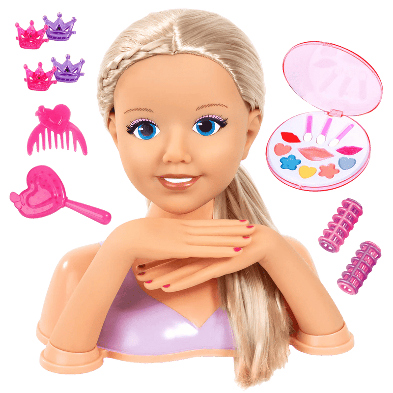 Bayer Design - LISA TOP MODEL: MY LOVELY PRINCESS STYLING HEAD 25CM Games & Toys