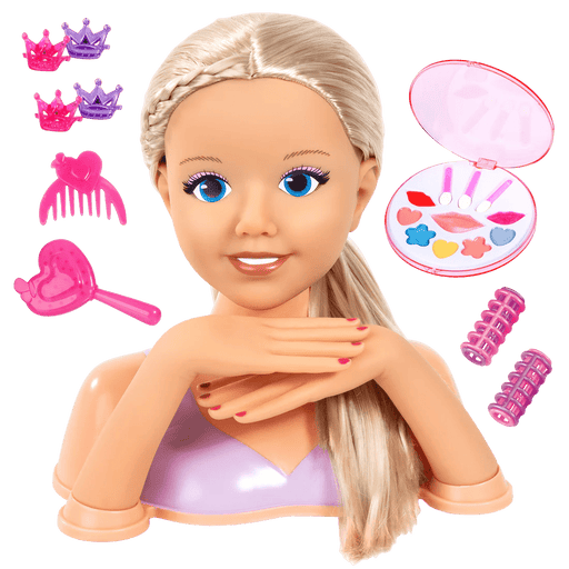 Bayer Design - LISA TOP MODEL: MY LOVELY PRINCESS STYLING HEAD 25CM Games & Toys
