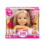 Bayer Design - LISA TOP MODEL: MY LOVELY PRINCESS STYLING HEAD 25CM Games & Toys