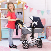Bayer Design - NEO VARIO - DOLL PRAM BLACK & WHITE Games & Toys