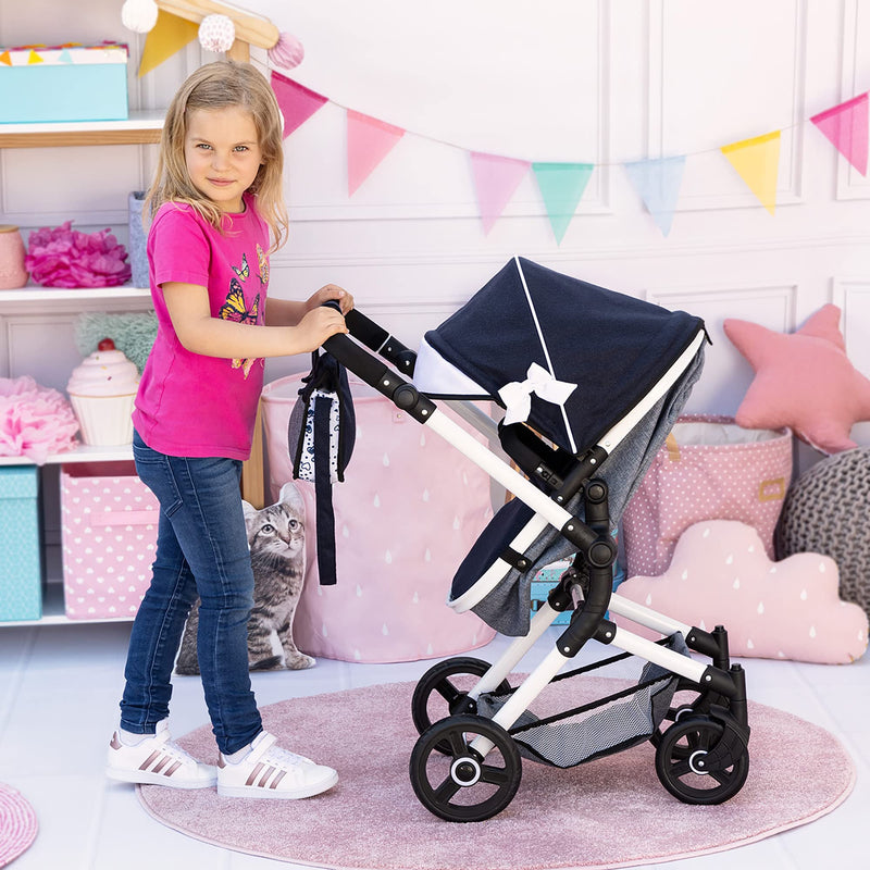 Bayer Design - NEO VARIO - DOLL PRAM BLACK & WHITE Games & Toys