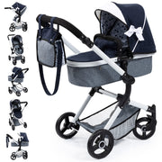 Bayer Design - NEO VARIO - DOLL PRAM BLACK & WHITE Games & Toys