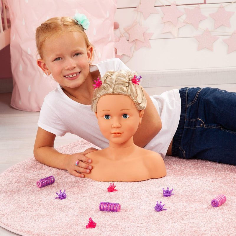 Bayer Design - SUPER MODEL - STYLING HEAD WITH MAKEUP - 27cm Games & Toys