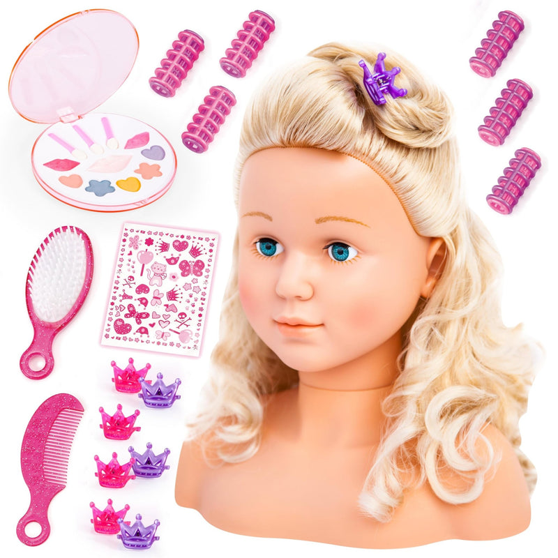 Bayer Design - SUPER MODEL - STYLING HEAD WITH MAKEUP - 27cm Games & Toys