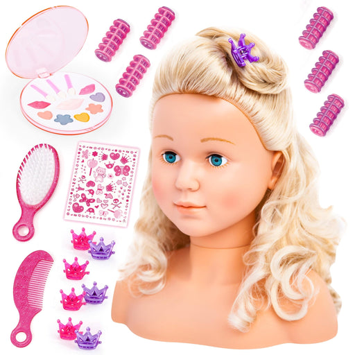 Bayer Design - SUPER MODEL - STYLING HEAD WITH MAKEUP - 27cm Games & Toys