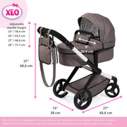 Bayer Design - XEO - DOLL PRAM TAUPE Games & Toys