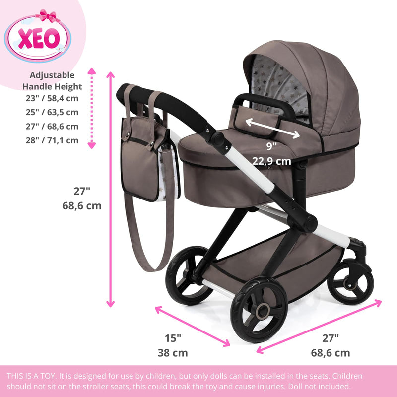 Bayer Design - XEO - DOLL PRAM TAUPE Games & Toys