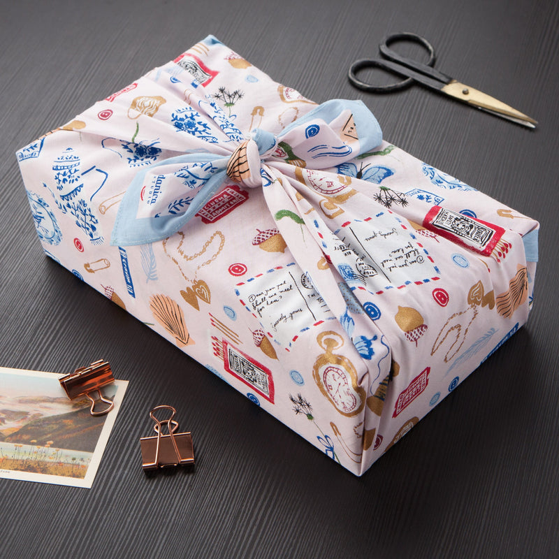 Danica Studio - Finders Keepers Reusable Cotton Gift Wrap - lifestyle
