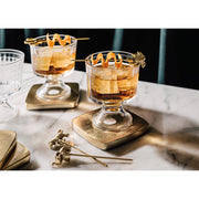Heirloom - Nacre-Gold Metal Coasters Set of 4 - lifestyle