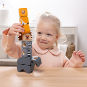 Melissa & Doug - Blockables Woodland Creatures Play Set - 16 Pieces - in use during play