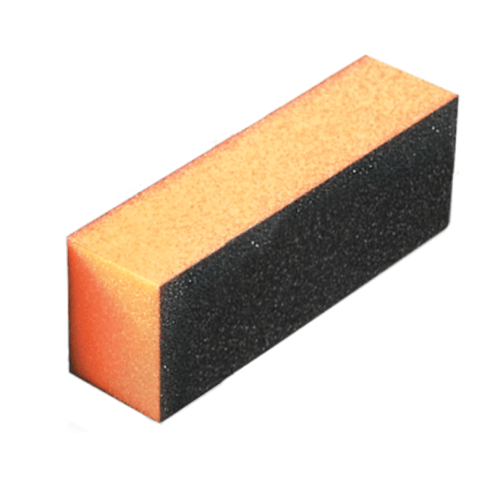 Belmonda orange 80/100 medium/fine buffer block; pack contains 5