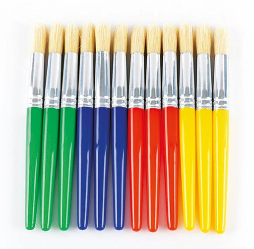 Beleduc - BRISTLE PAINT BRUSH (12PCS/4 ASST) Games & Toys