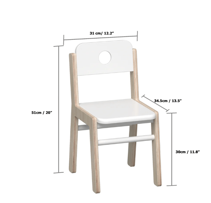 Beleduc - ILLIANA CHAIR Comfortable and Stylish Seating for Kids and Toddlers Furniture 11.8"