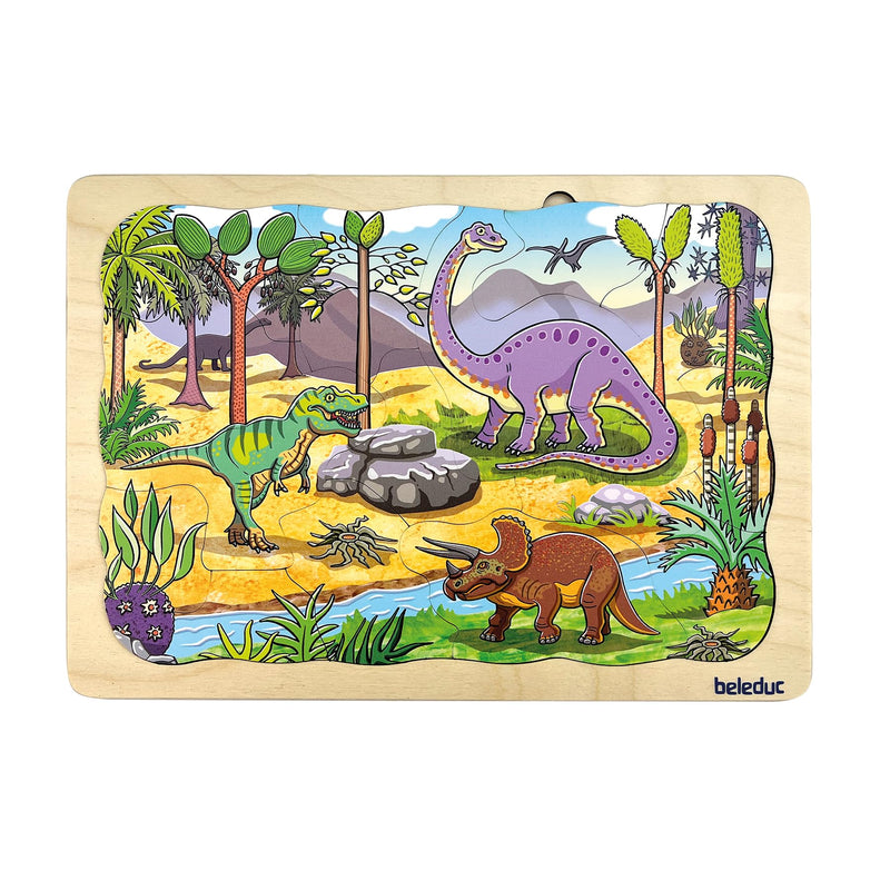 Beleduc - LAYER PUZZLE "DINO" Games & Toys