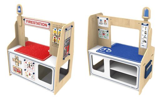 Beleduc - TWIN - STATION "FIRE BRIGADE & POLICE" Toys & Games